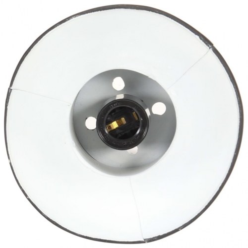 Hængelampe 25 W rund 17 cm E27 sort