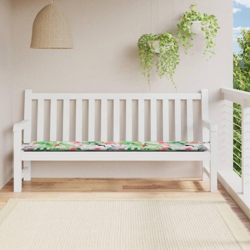Hynde til havebænk 200×50×4 cm - oxfordstof, flerfarvet