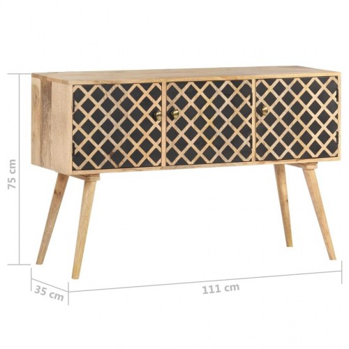 Skænk 118x35x75 cm massivt mangotræ