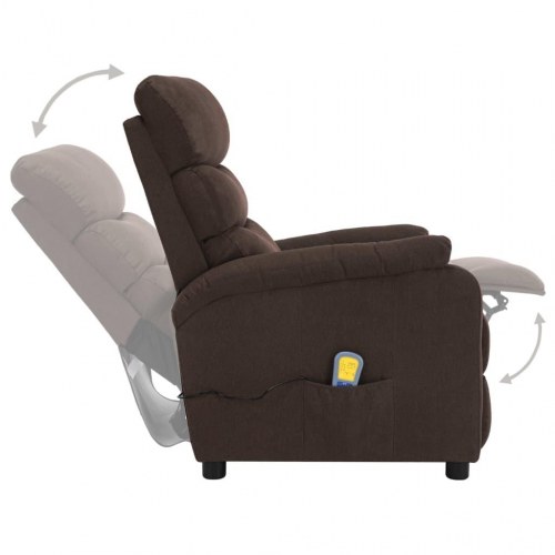 Massagestol stof brun