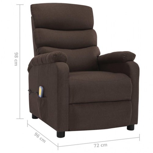 Massagestol stof brun