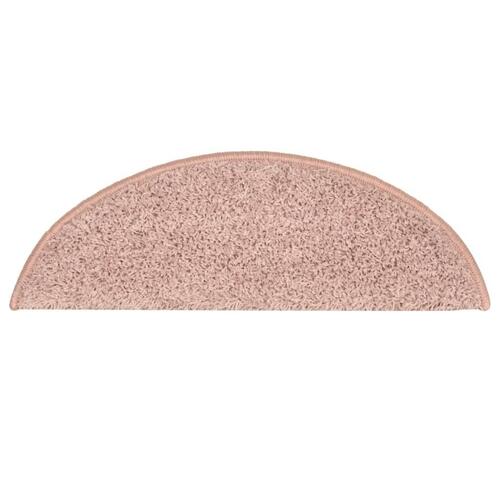 Trappemåtter 15 stk. 56x17x3 cm lyserød