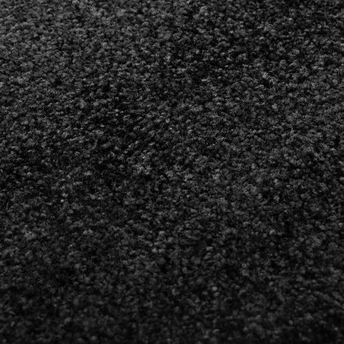 Vaskbar dørmåtte 60x180 cm sort
