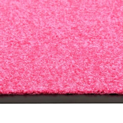 Vaskbar dørmåtte 60x90 cm pink