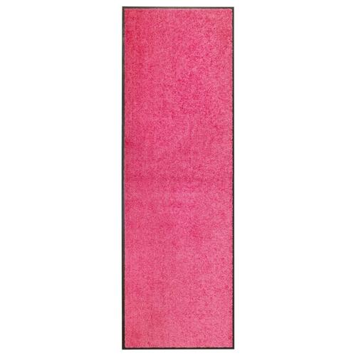 Vaskbar dørmåtte 60x180 cm pink