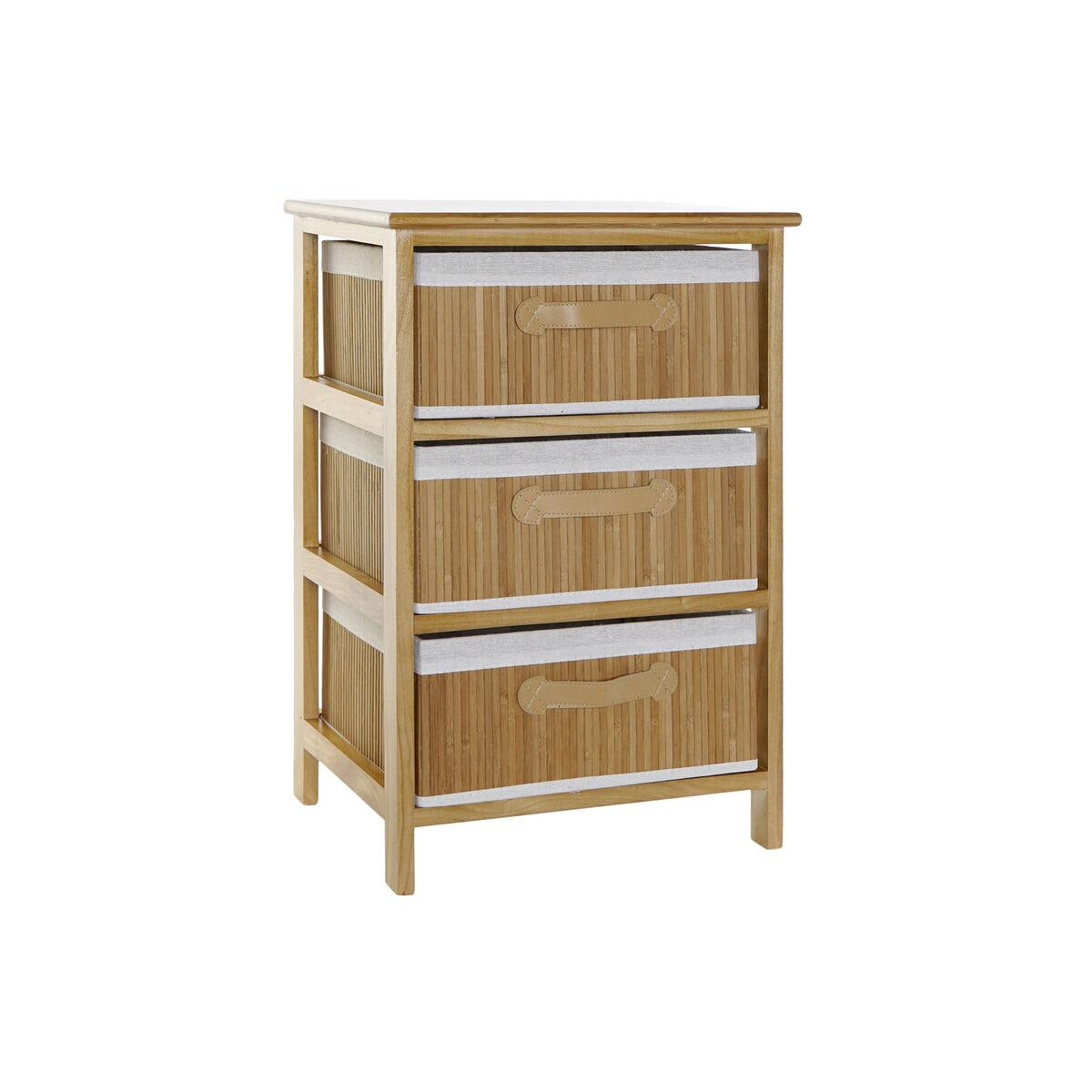 Kommode Natur Bambus Paulonia træ 42 x 32 x 63 cm