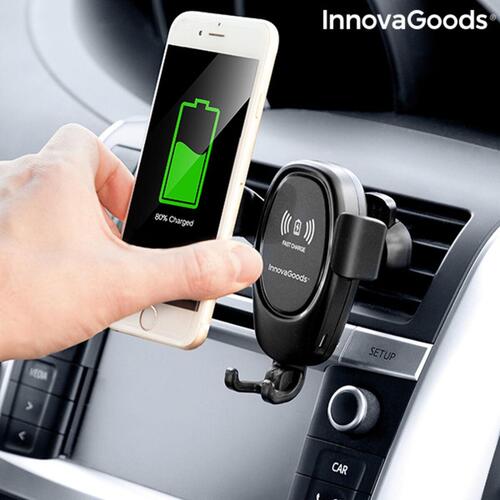 Mobilholder med trådløs oplader til bilen Wolder (OUTLET A)