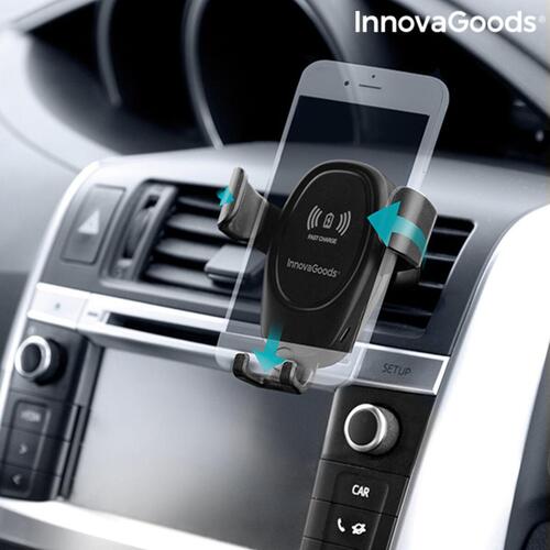 Mobilholder med trådløs oplader til bilen Wolder (OUTLET A)