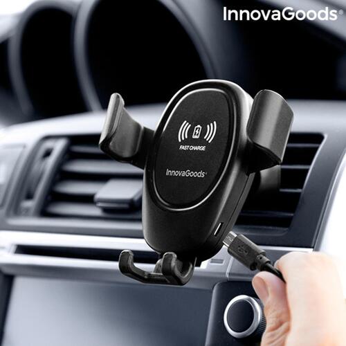 Mobilholder med trådløs oplader til bilen Wolder (OUTLET A)