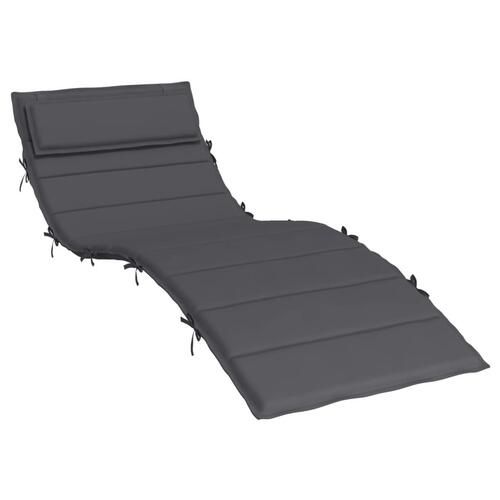 Hynde til liggestol 180x60x3 cm oxfordstof antracitgrå
