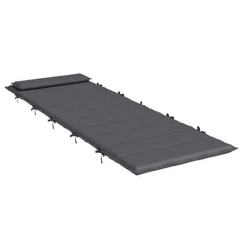 Hynde til liggestol 180x60x3 cm oxfordstof antracitgrå