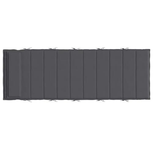 Hynde til liggestol 180x60x3 cm oxfordstof antracitgrå
