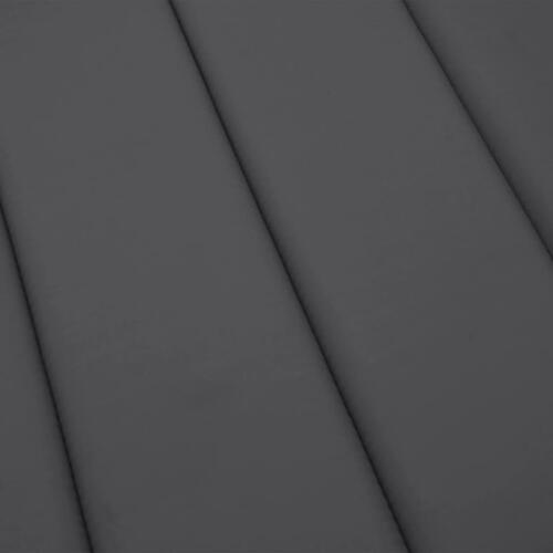 Hynde til liggestol 180x60x3 cm oxfordstof antracitgrå