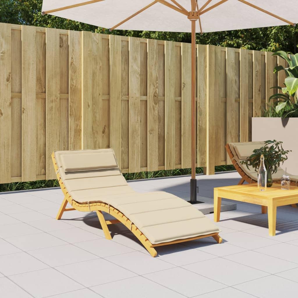 Hynde til liggestol 180x60x4 oxfordstof beige
