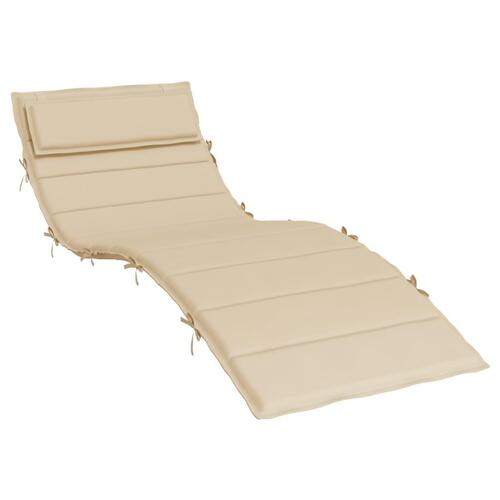 Hynde til liggestol 180x60x3 oxfordstof beige