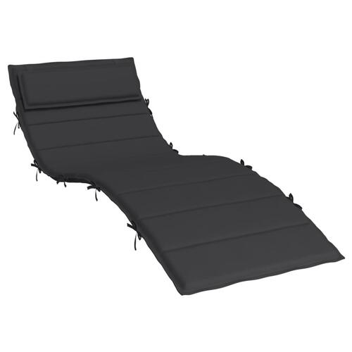 Hynde til liggestol 180x60x3 cm oxfordstof sort