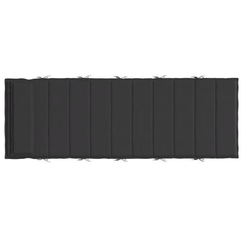 Hynde til liggestol 180x60x3 cm oxfordstof sort