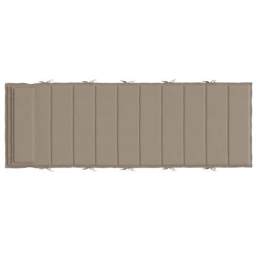 Hynde til liggestol 180x60x3 oxfordstof gråbrun