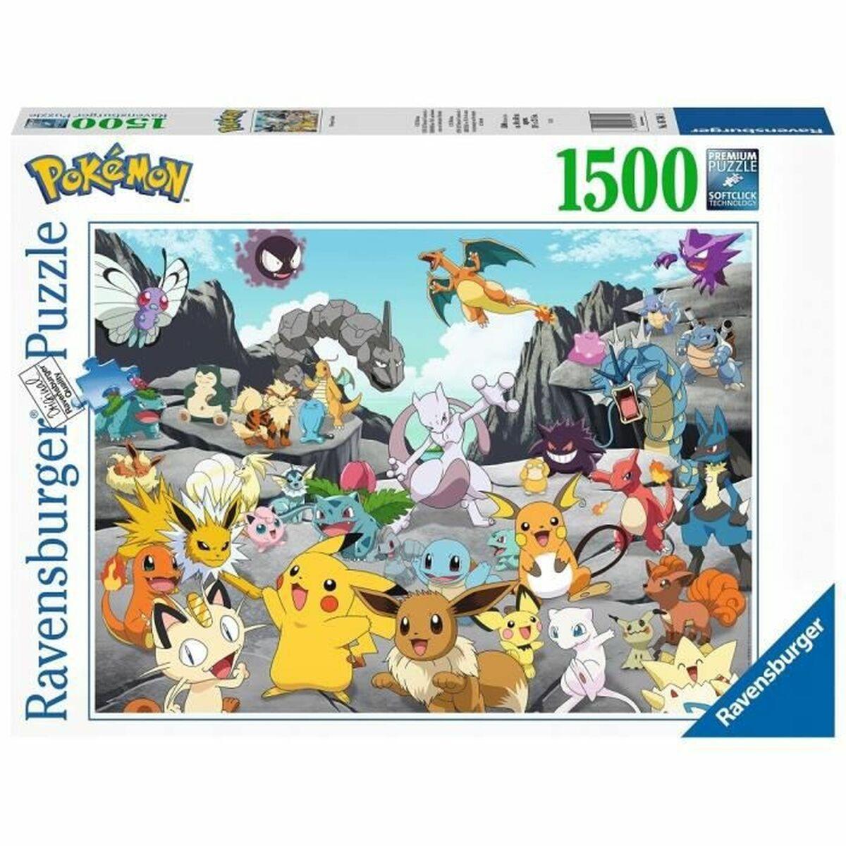 Billede af Puslespil Pokémon Classics Ravensburger 1500 Dele hos Boligcenter.dk