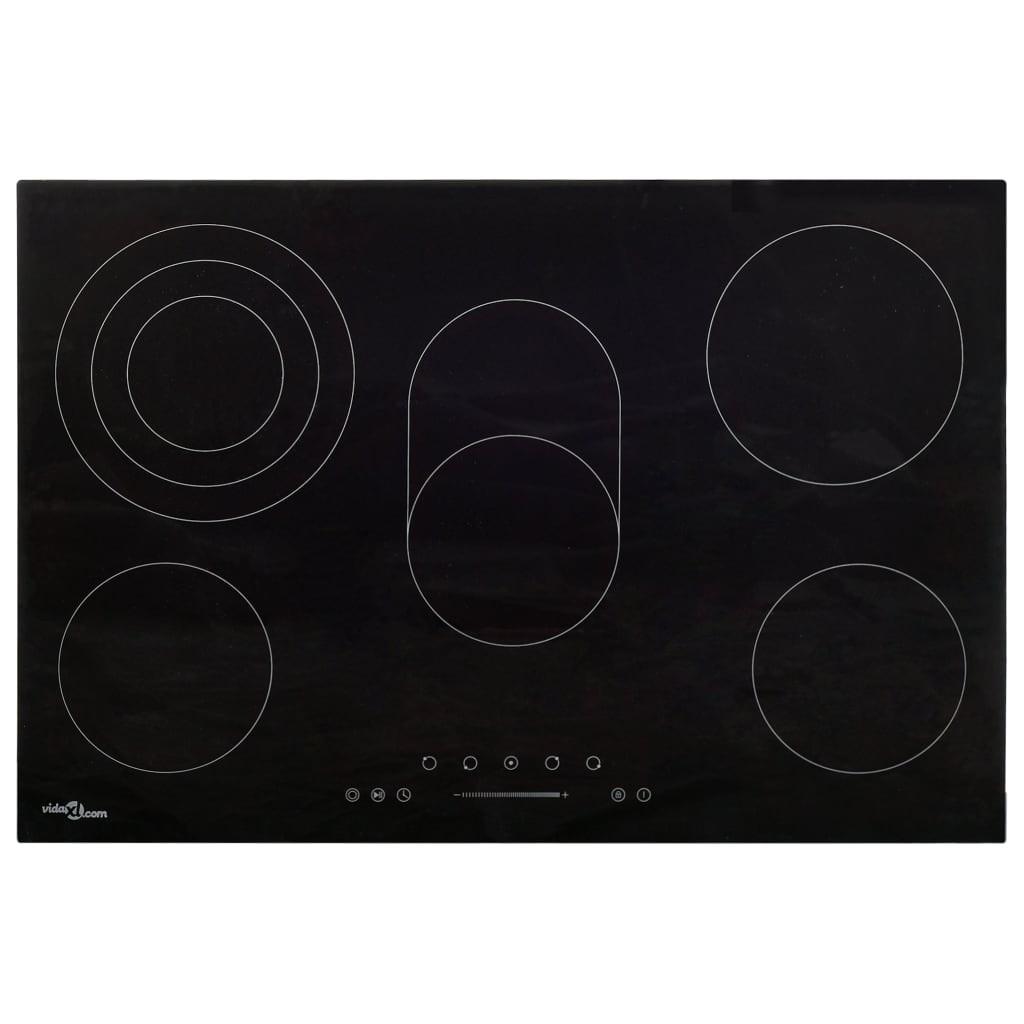 Keramisk kogeplade med 5 brændere Touch Control 8500 W 90 cm