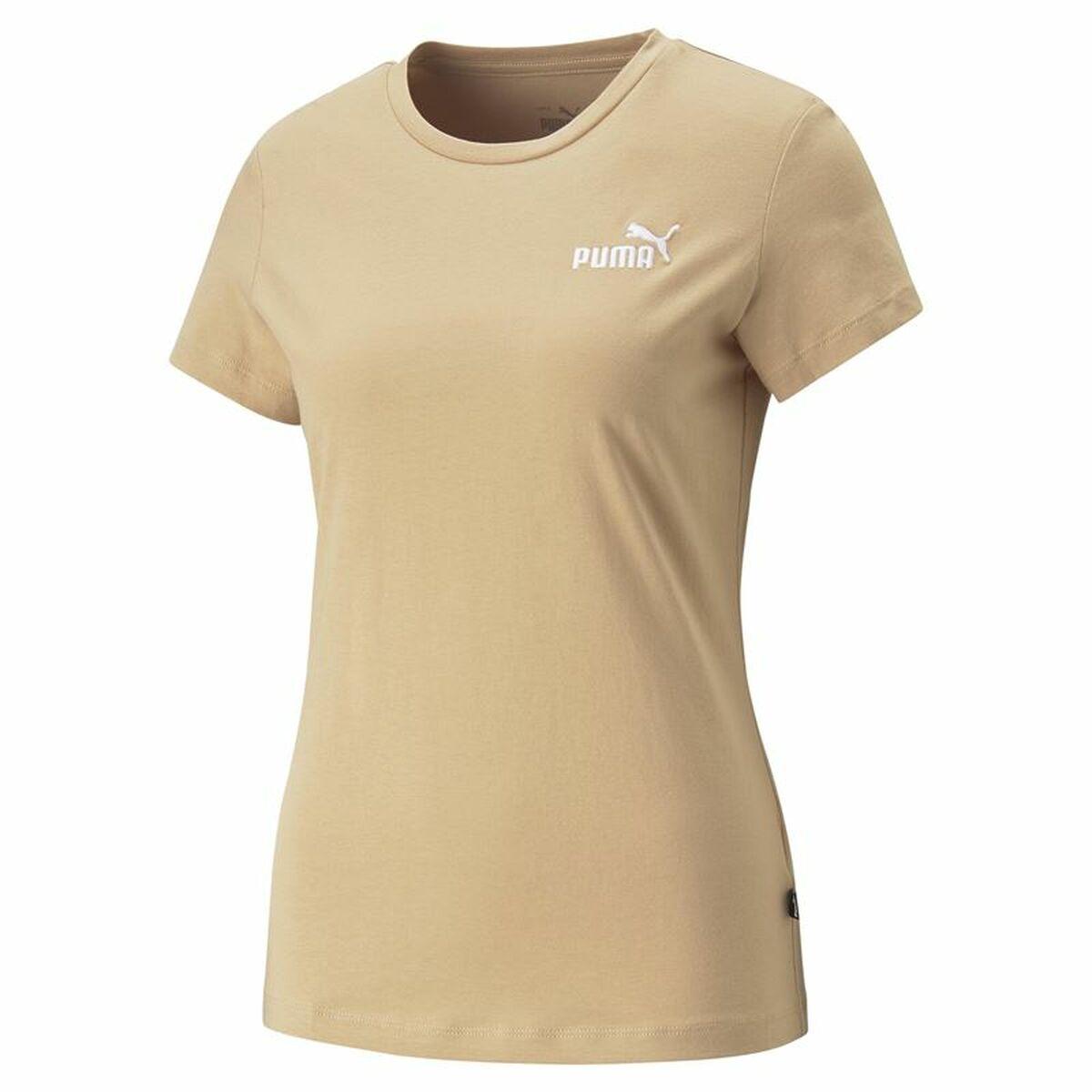 Puma Essentials+ Embroidery T-shirt til kvinder, brun - XS
