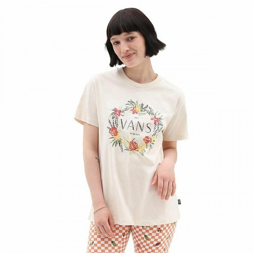 Vans Wreath Of Flowers BFF Tee - kortærmet T-shirt til kvinder, M