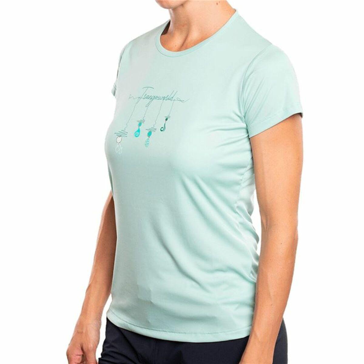 Trangoworld Zalabi dame T-shirt - akvamarin, str. S