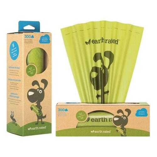 Kæledyr posebeholder Earth Rated UNSCENTBIO300 Papir Plastik (300 uds)
