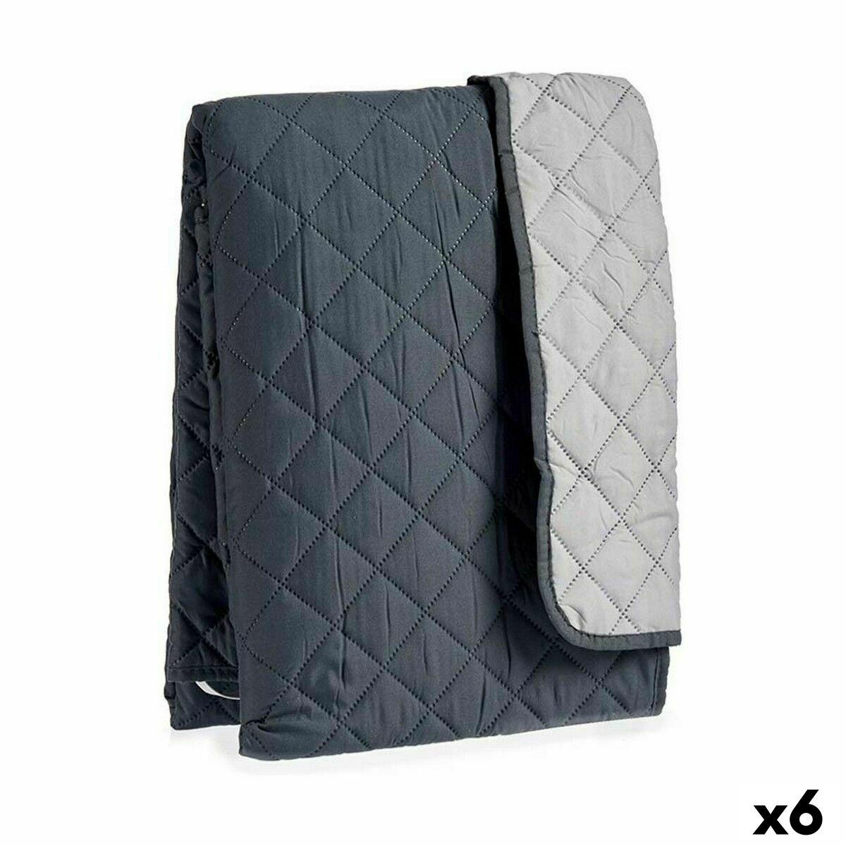 Sofabetræk 2 Personers Grå/mørkegrå Vendbart Med Puder