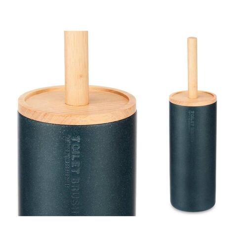 Toiletbørste Sort Træ Harpiks 10,2 x 38 x 10,2 cm (4 enheder)