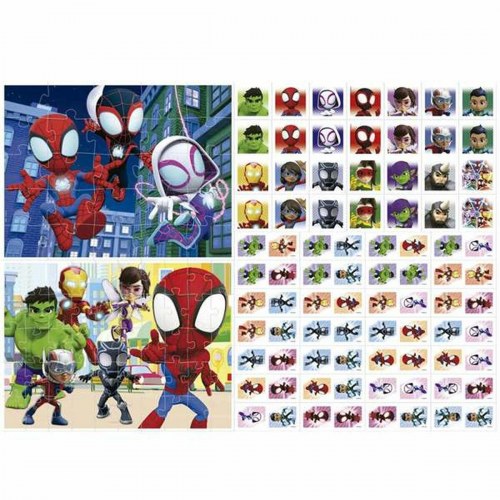 Spidey Superpack 4-i-1 - sæt med 4 spil og puslespil