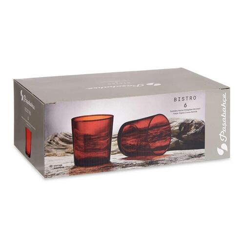 Glassæt Bistro Rød Glas 380 ml (4 enheder)