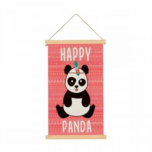 Vægdekoration med pandabjørn 1 × 54 × 33 cm - sæt med 24