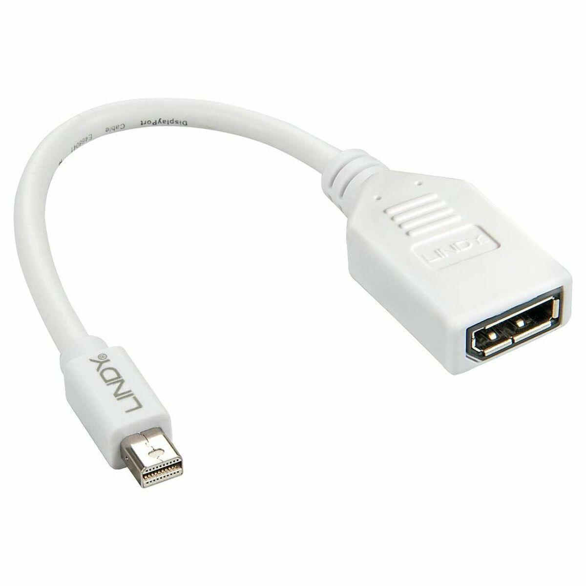 Mini Displayport Til Displayport Adapter Lindy 41021 Hvid