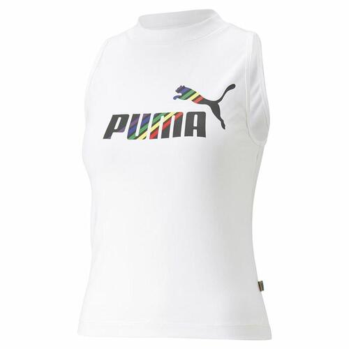 T-shirt til Damer uden Ærmer Puma Ess+ Love Is Love Sl Hvid M
