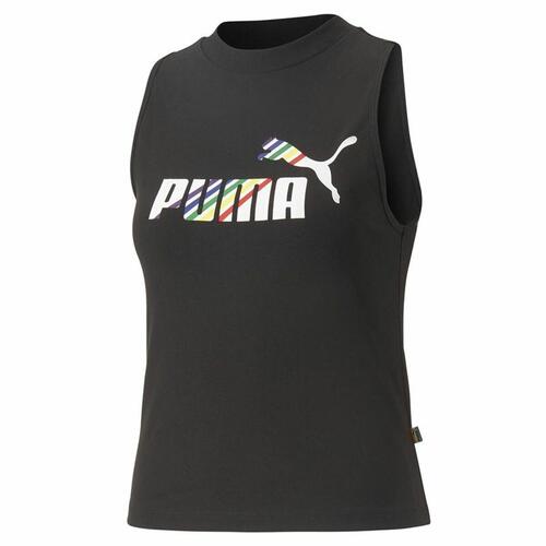 T-shirt til Damer uden Ærmer Puma Ess+ Love Is Love Sl Sort M