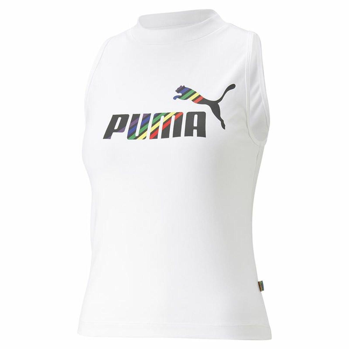 T-shirt til Damer uden Ærmer Puma Ess+ Love Is Love Sl Hvid XS
