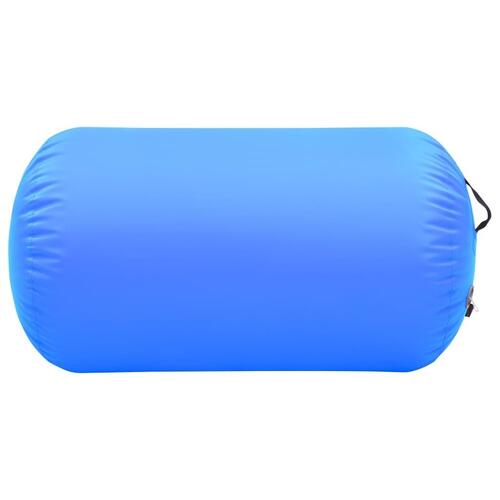 Oppustelig gymnastikrulle med pumpe 100x60 cm PVC blå