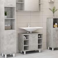 Badeværelsesskab 60x32x53,5 cm spånplade betongrå