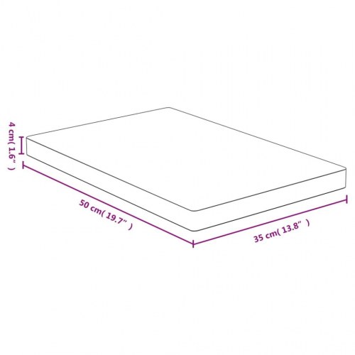 Skærebræt i bambus 35 × 50 × 4 cm - massivt køkkenbræt