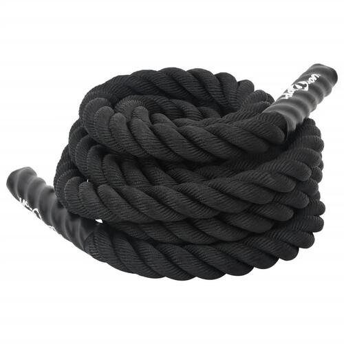 Battle rope 6 m 4,5 kg polyester sort
