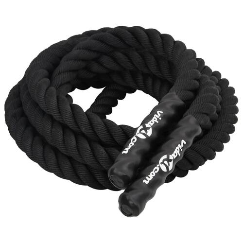 Battle rope 9 m 6,8 kg polyester sort