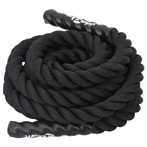 Battle rope 9 m 6,8 kg polyester sort