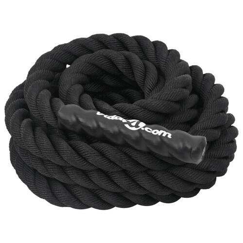 Battle rope 9 m 6,8 kg polyester sort