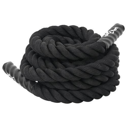 Battle rope 9 m 6,8 kg polyester sort