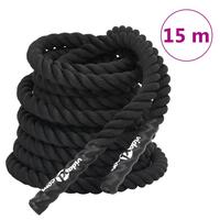 Battle rope 15 m 11 kg polyester sort