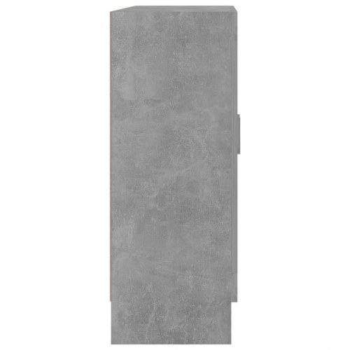 Bogskab i betongrå - 82,5×30,5×80 cm med 2 låger