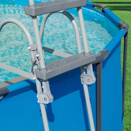 Poolstige med 4 trin til fritstående pool - Bestway Flowclear 122 cm (58331)