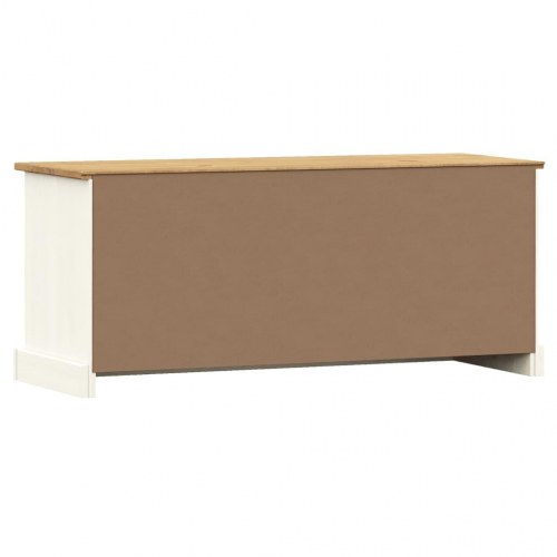 Skobænk VIGO 106×35×45 cm i massivt fyrretræ - hvid