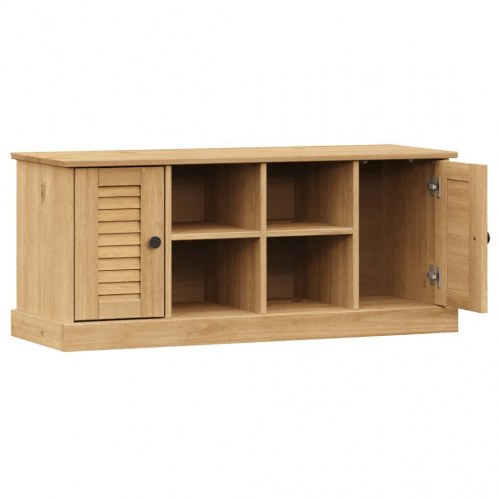 Skobænk VIGO 106×35×45 cm - massivt fyrretræ med skoddelåger